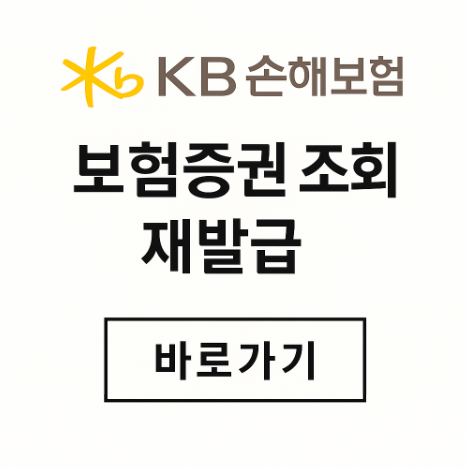 KB손해보험증권발급방법
