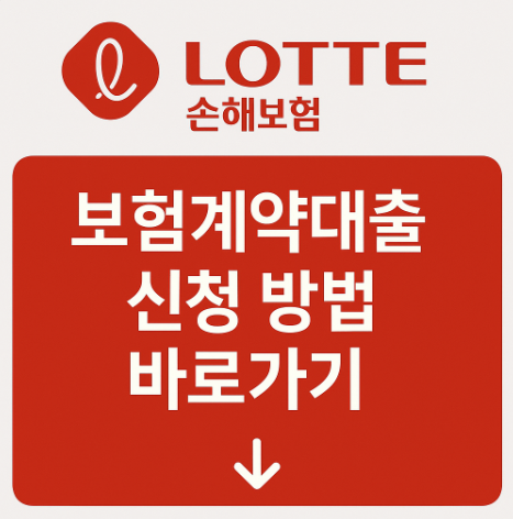 롯데손해보험 보험계약대출(약관대출) 신청 2가지 방법 4 롯데손해보험보험약관대출신청방법